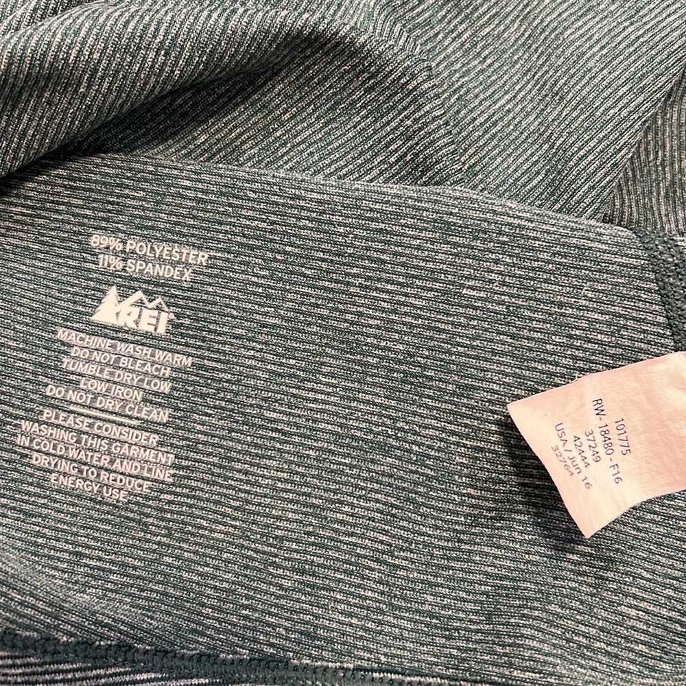 REI Midweight Women’s Base Layer Half-Zip Top - Teal - Size Medium - Picture 4 of 6